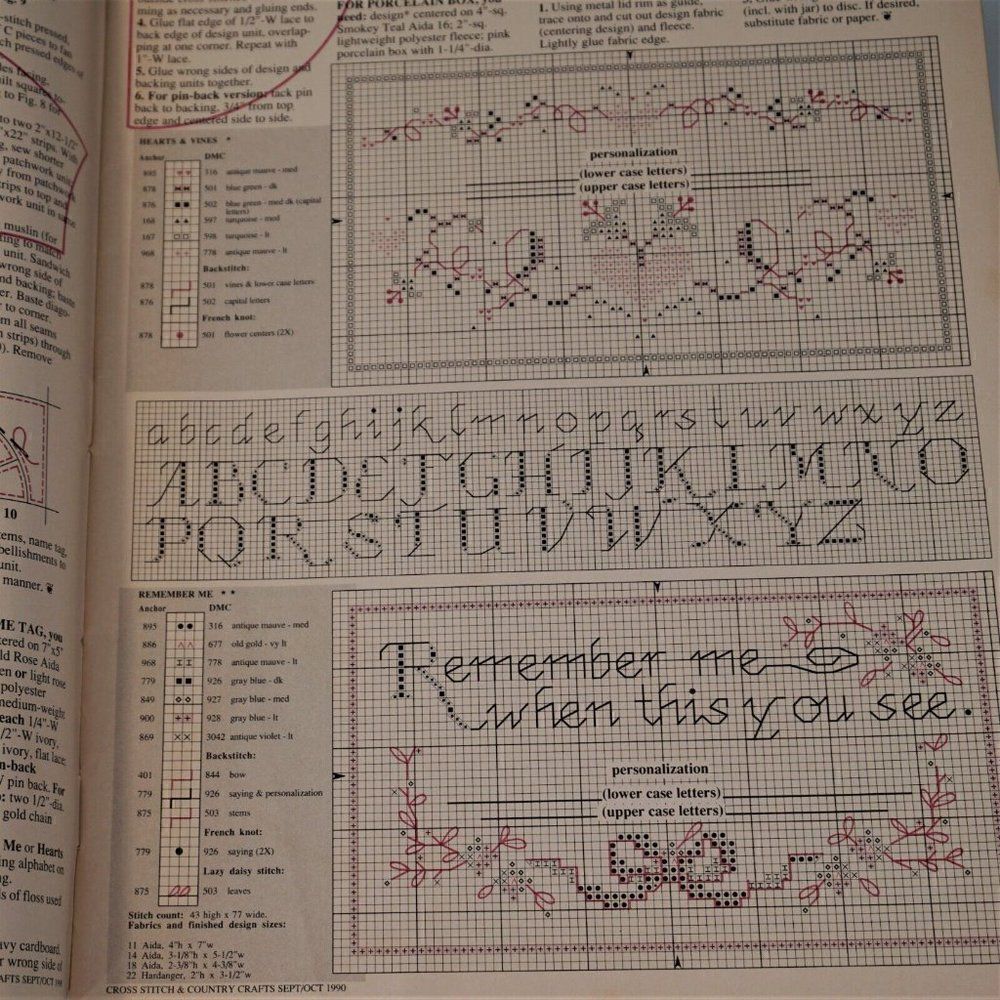 Cross Stitch And Country Crafts 1990 Patterns - Picture 4 of 9